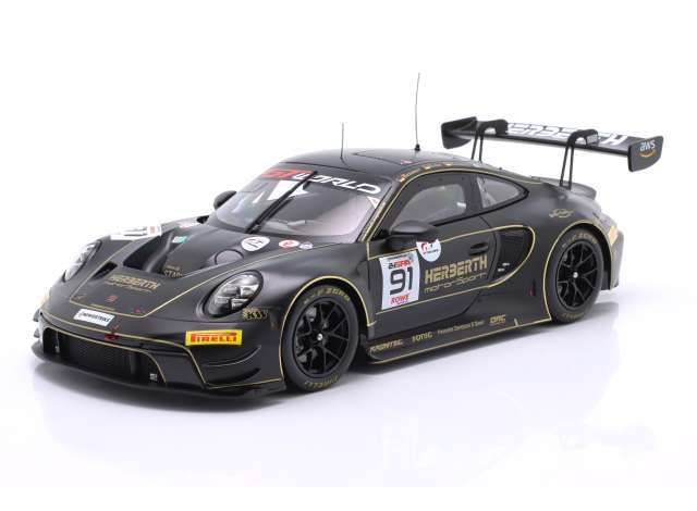 PORSCHE 911 GT3 R (992) #91 24h Spa Herberth Motorsport Bohn / Jefferies / Renauer / Renauer (2025), black