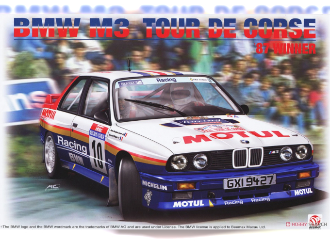 Сборная модель BMW M3 E30 '87 Tour De Corse Winner