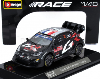TOYOTA Yaris Gr Rally1 Hybrid Team Toyota Gazoo Racing Wrt N 17 Rally 2024 Sebastien Ogier - Vincent Landais, Black