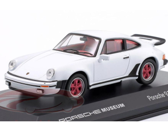 PORSCHE 911 Turbo 3.0 (1975), white / cherry red Tires