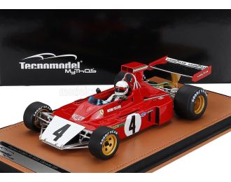 FERRARI F1 312 B3 (broke Nose) №4 Canada Gp (with Pilot Figure) (1973) Arturo Merzario, Red White