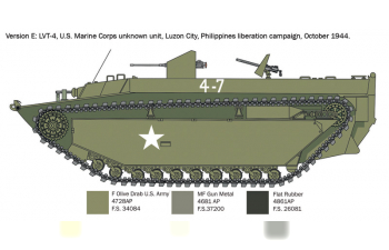 Сборная модель Lvt-4 Water Buffalo Military 1945