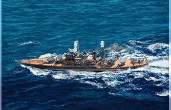 Сборная модель Американский линкор USS West Virginia BB-48 (1941г.)