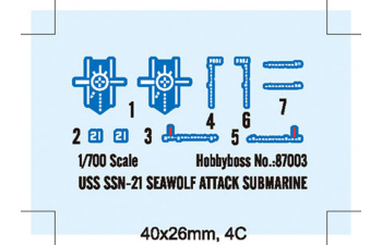 Сборная модель Американская АПЛ SSN-21 Seawolf (Сивулф)