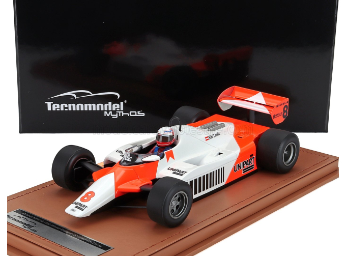 McLAREN F1  Mp4/1b Ford Cosworth №8 Winner British Gp (with Pilot Figure) (1982) Niki Lauda, White Red