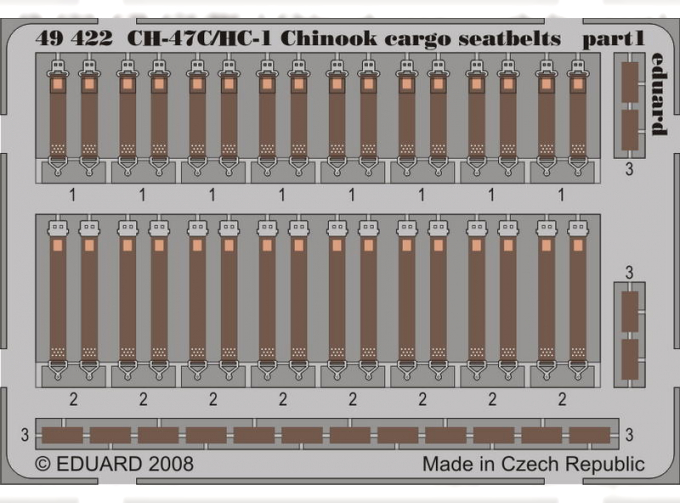 Фототравление для CH-47C/HC-1 cargo seatbelts