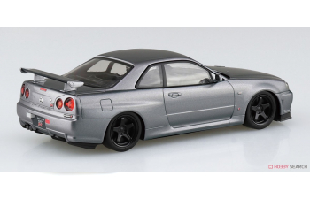 Сборная модель Nissan Skyline GT-R -R34 Custom Wheel (Athlete Silver)