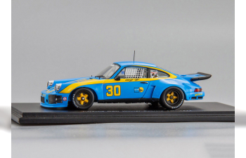 PORSCHE 911 Carrera RSR #30 Winner 12H Sebring 1977 G. Dyer - B. Frisselle, blue / yellow