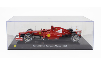 FERRARI F1 F2012 №5 Season (2012) Fernando Alonso - Con Vetrina - With Showcase, Red White