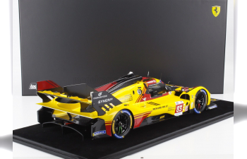 FERRARI 499p 3.0l Turbo V6 Team Af Corse №83 24h Le Mans (2024) Robert Kubica - Robert Shwartzman - Yifei Ye, Yellow Red