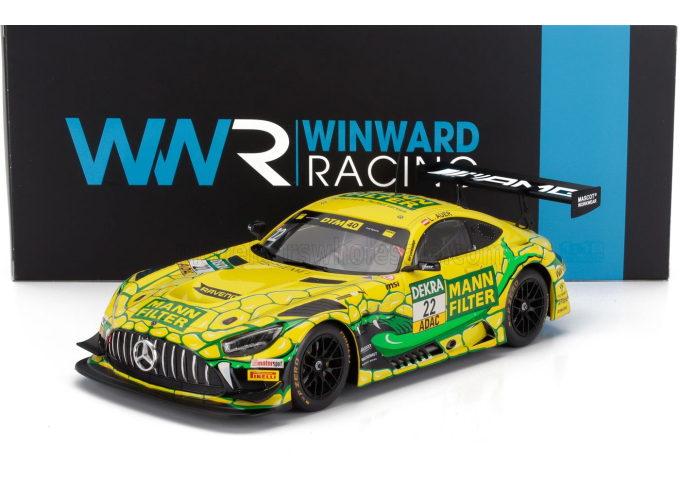 MERCEDES BENZ Amg Gt3 Evo Team Winward №22 Dtm Season (2024) Lucas Auer, Yellow Green