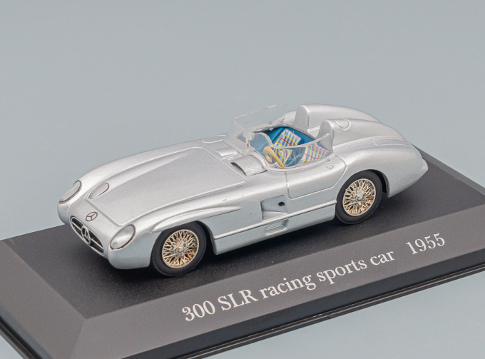 MERCEDES-BENZ 300 SLR Racing Sports Car (1955), Mercedes-Benz Offizielle Modell-Sammlung 32, silver