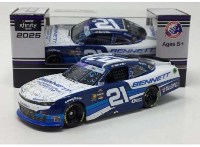 Chevrolet #21 Austin Hill * Bennet Transportation & Logistics*, blue/white 2025