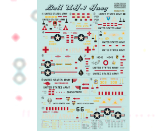 Bell UH-1 Huey Wet decal