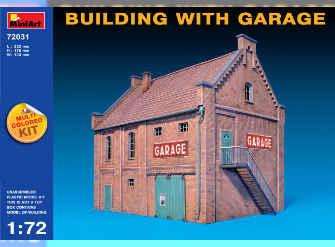 Сборная модель Наборы для диорам BUILDING WITH GARAGE