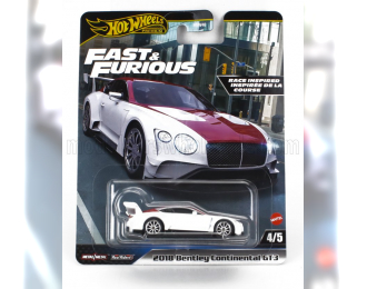 BENTLEY Continental Gt3 (2018) - Fast & Furious, White