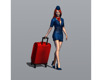 Фигурка 759 Стюардесса 1, окрашенная