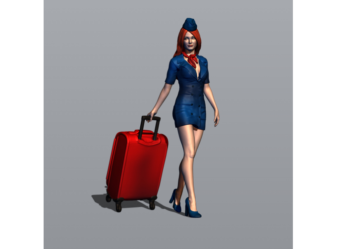 Фигурка 759 Стюардесса 1, окрашенная