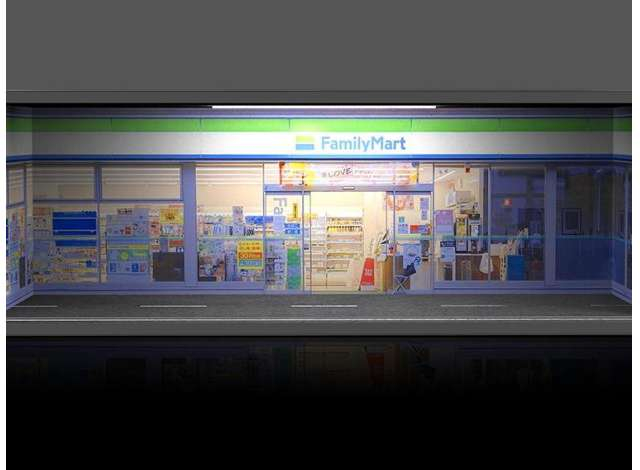 Diorama *Minimart with light*, various