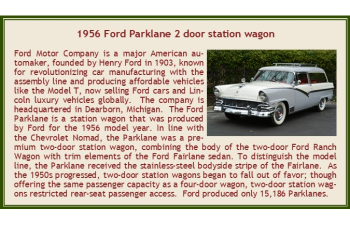 FORD Parklane 2х дверный универсал (1956), серо-белый