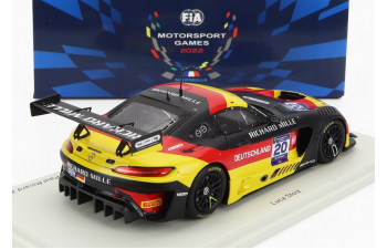 MERCEDES BENZ Amg Gt3 Team Germany N20 Fia Motorsport Games Sprint Cup Paul Richard (2022) L.Stolz, Yellow Red Black