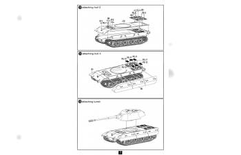 Сборная модель Немецкий тяжелый танк E-100 с 128мм орудием