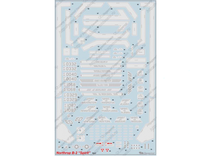 Декаль Northrop B-2 "Spirit"