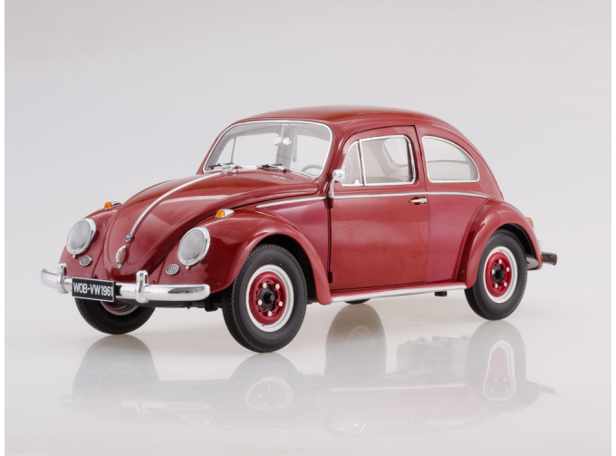 VOLKSWAGEN Beetle Saloon (1961), ruby red