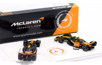 Набор из двух моделей McLAREN MCL38 World Champion Formula 1 Lando Norris, Oscar Piastri (2024)