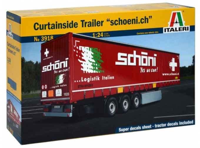 Сборная модель Прицеп Curtainside Trailer "Schoeni.ch"