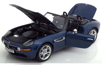 BMW Z8 with removable Softtop, dark blue-metallic