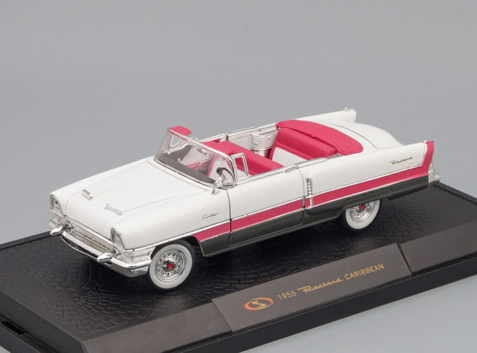 PACKARD Caribbean 1955, white / pink