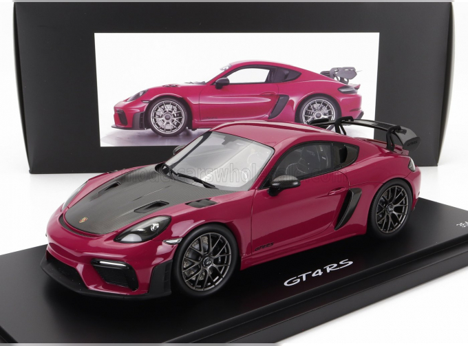 PORSCHE 718 (982) Cayman Gt4 Rs (2021) - Con Vetrina - With Showcase, Star Ruby