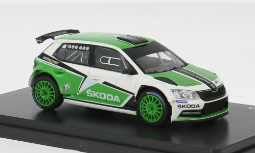 SKODA Fabia III R5 (2015), white/green