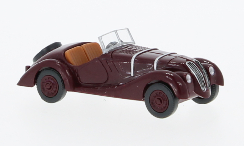 BMW 328, dark red