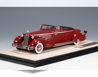 CADILLAC 452D V16 Victoria Convertible Coupe (открытый) (1934), Maroon