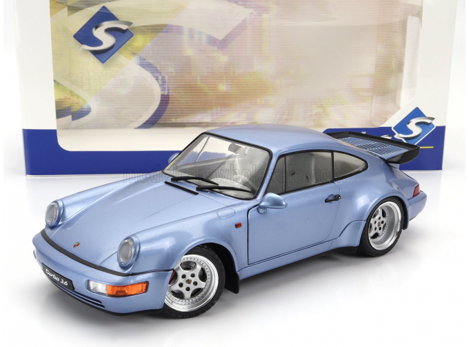 PORSCHE 911 964 Turbo Coupe (1990), Light Blue Met