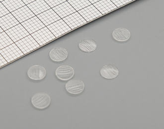 Комплект линз для фар (с рифлением) FORD (4,7 мм), 8 шт