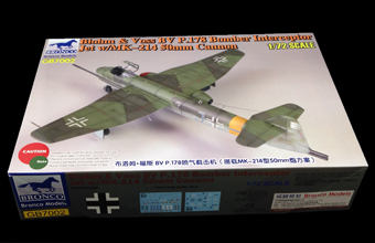 Сборная модель Blohm & Voss BV P178 Bomber Interceptor Jet w/MK-214 50mm Cannon