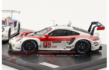 PORSCHE 911 RSR #911 & #912 (2020), Stars & Stripes special paint to the taking leave out the IMSA series Nick Tandy, Frederic Makowiecki, Earl Bamber, Laurens Vanthoor, Neel Jani
