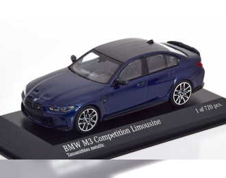 BMW M3 Competition Saloon (2020), darkblue-metallic