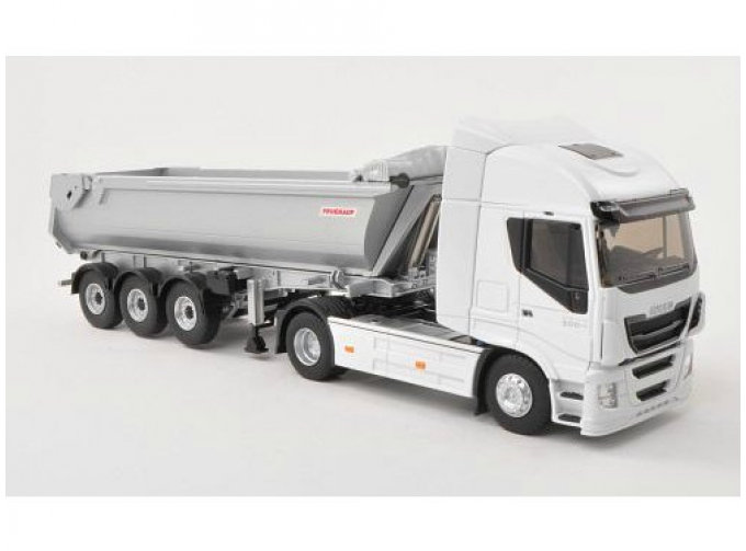 IVECO Stralis с полуприцепом самосвалом (2012), White