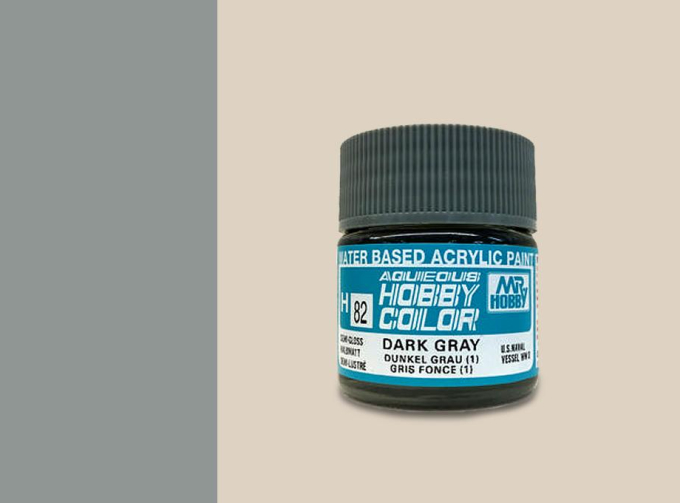 Краска акриловая темно-серый DARK GRAY (1), 10мл