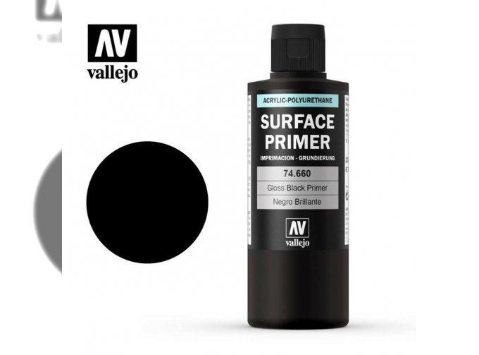 Глянцевый черный грунт Surface Gloss Black Primer, 200 мл