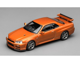 NISSAN Skyline GT-R (R34) V-SPEC II Coupe (1999), orange