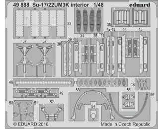 Фототравление для модели Su-17/22UM3K interior