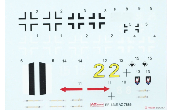 Сборная модель Junkers EF 128E-1 Over Europe