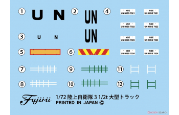Сборная модель JGSDF 3 1/2T Big Truck белый, уже окрашенный