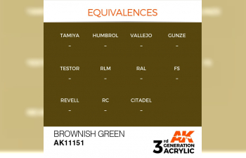 Краска акриловая 3rd Generation Brownish Green 17ml