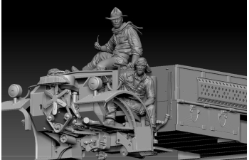 Сборная модель фигурки разведывательно-диверсионного подразделения британской армии / LRDG Crew fiqure set 2